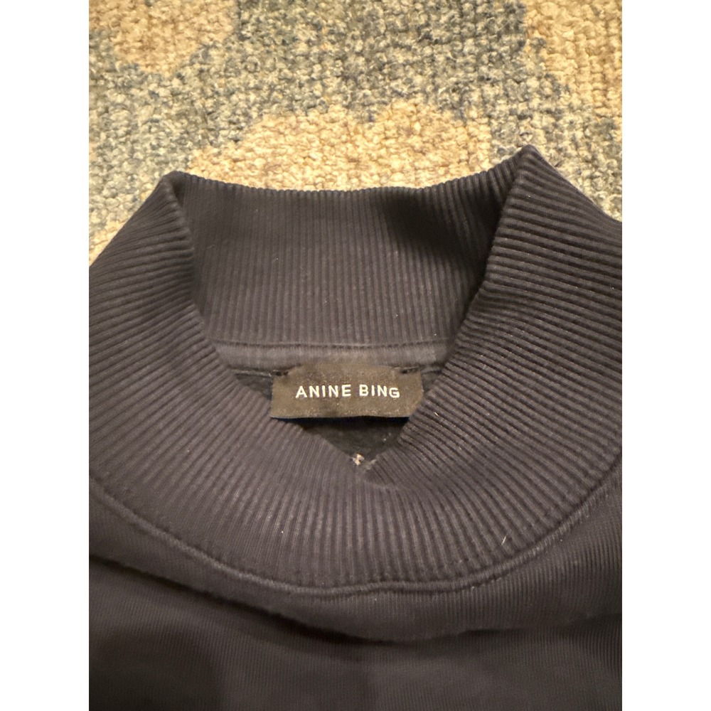 Anine Bing Bradie Sweatshirt in Navy Size Small Excellent Condition - Picture 2 of 6